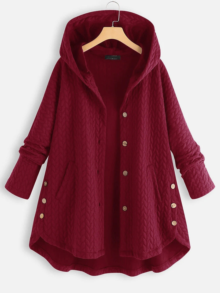 Damen Baumwoll-Winterjacke, langer Parka