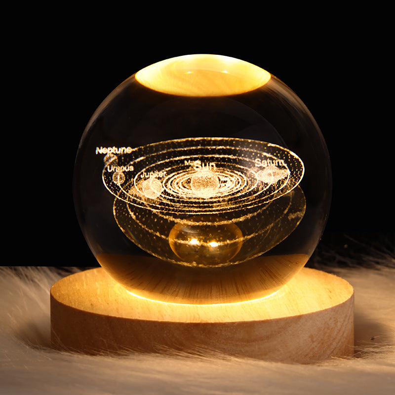 LED-Nachtlicht Galaxy Crystal Ball Tischlampe