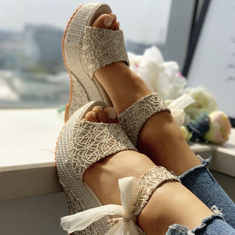 Damen Sommerschuhe Keilabsatz Sandalen Party Plateau High Heels