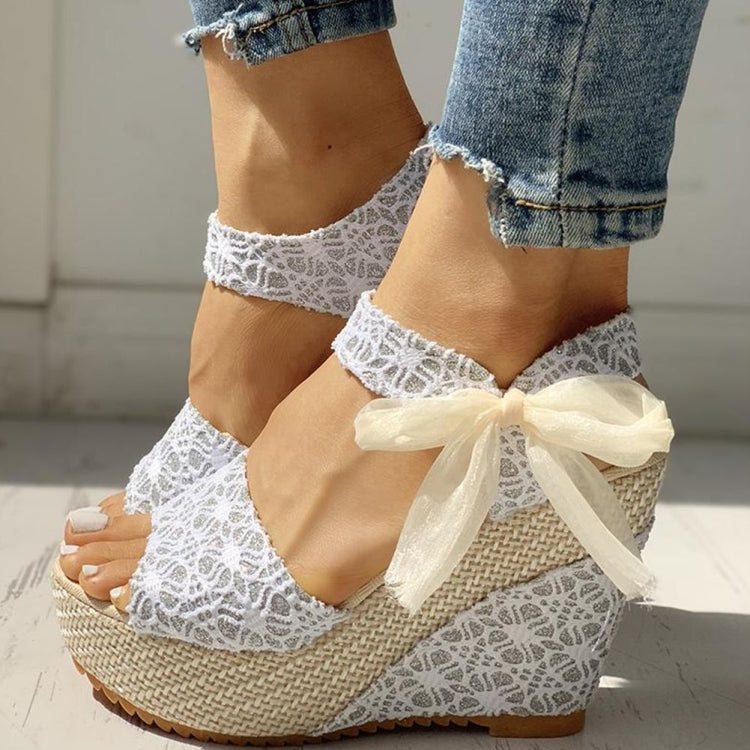 Damen Sommerschuhe Keilabsatz Sandalen Party Plateau High Heels