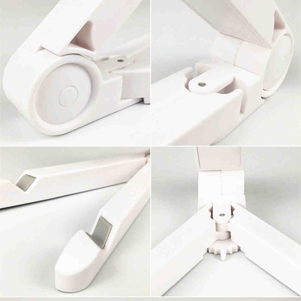 Universal Faltbare Telefon Tablet Halter Verstellbare Halterung Desktop-ständer Stativ Stabilität Unterstützung Für Telefon Einstellbar Tragbare Desktop Halter Halterung Klapp tablet Ständer Anti-Slip Für Ipad