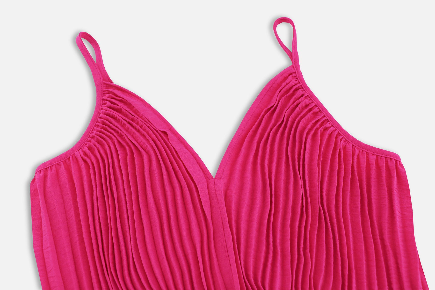 Hosenträger mit V-Ausschnitt Plissee Jumps uit einfarbig lose gerade Hose Damen bekleidung