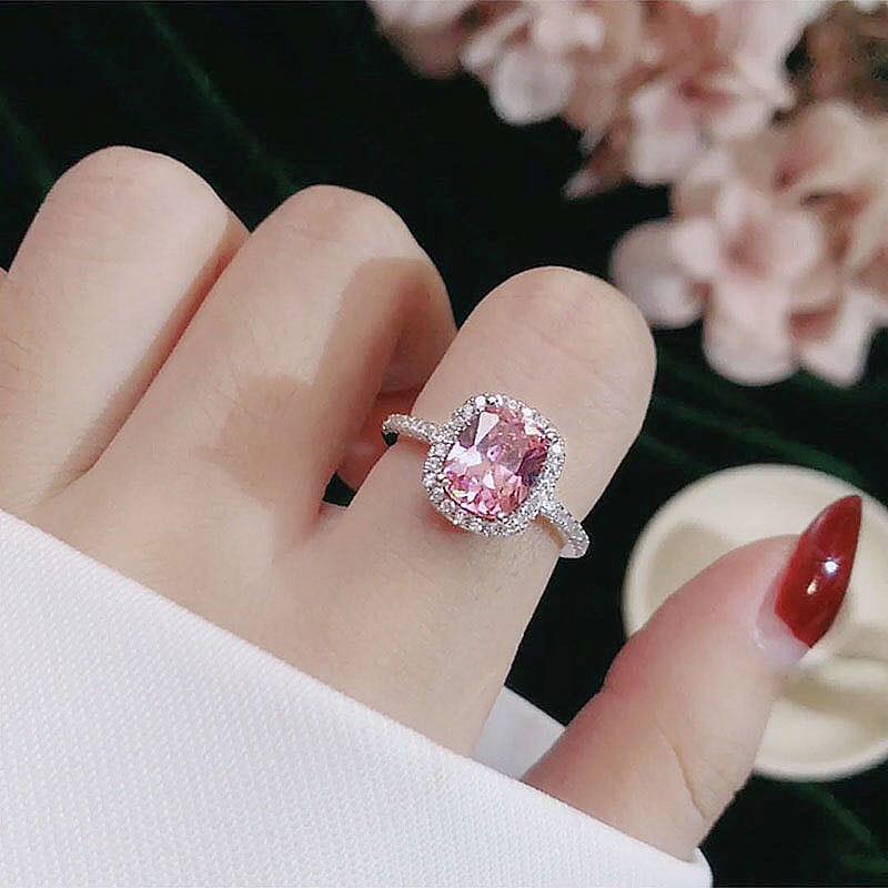 Ringe Für Frauen Trendy Schmuck Engagement Ring Weiß Gold Farbe Anillos