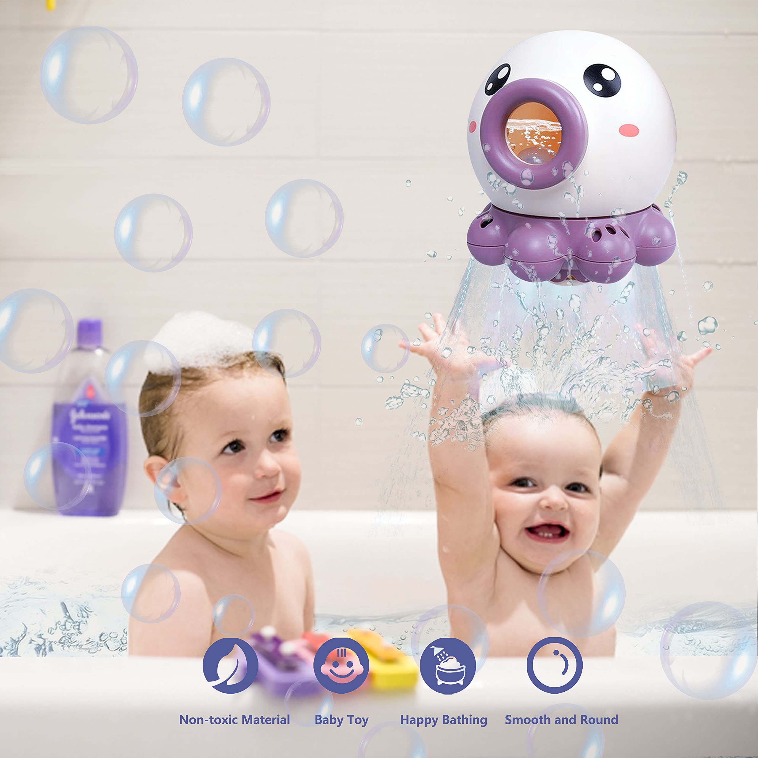 Rotierenden Wasser Jet Auftrieb Dusche Mit Nette Ctopus Form