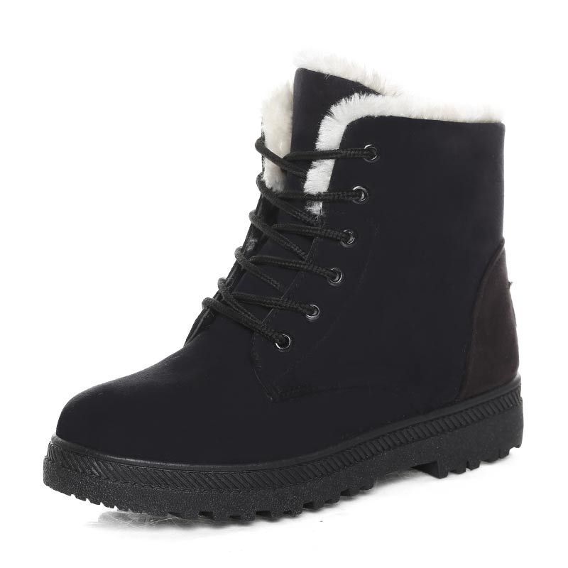 Winter Schnee Stiefel Mit Warmen Plüsch Stiefeletten Für Frauen Schuhe