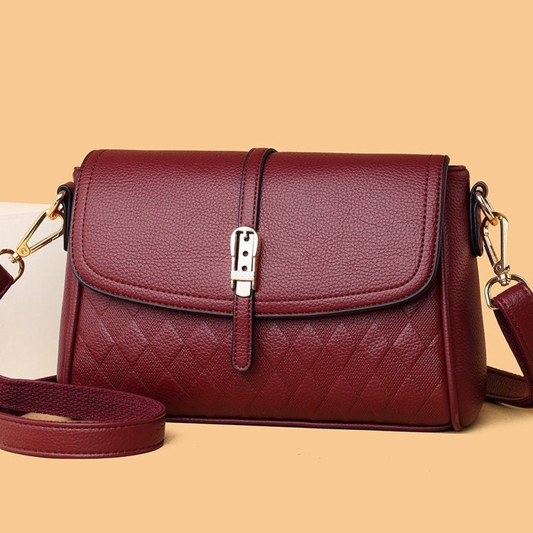 Hochwertige Messenger-Tasche einfaches weiches Leder