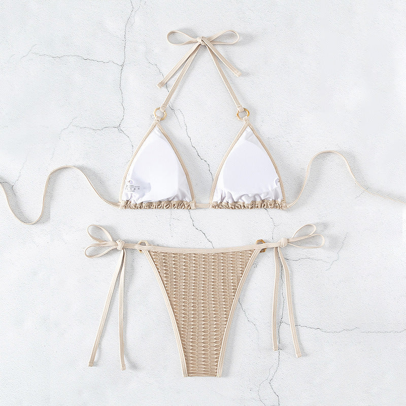 Bikini-Badeanzug mit Schnürung für Damen