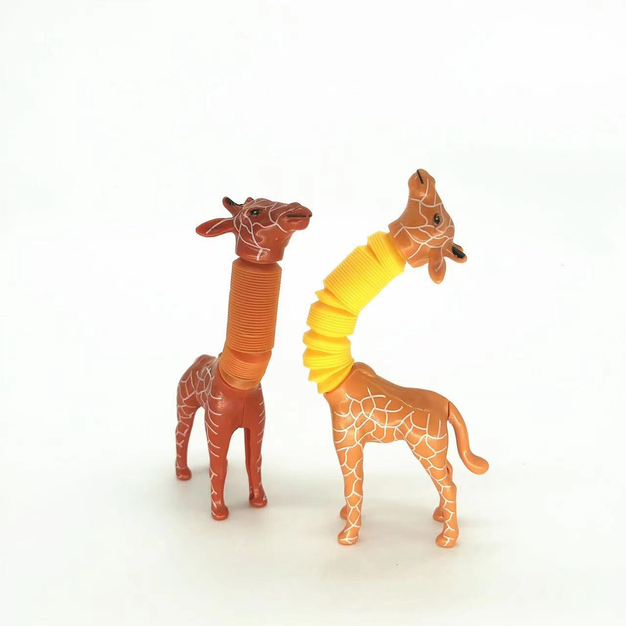 Cartoon Saugnapf Teleskop rohr Giraffe