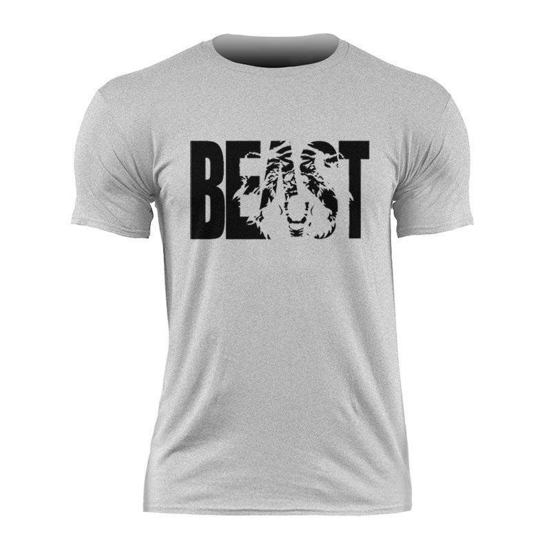 Fitness-Sport-T-Shirt aus Baumwolle in Übergröße