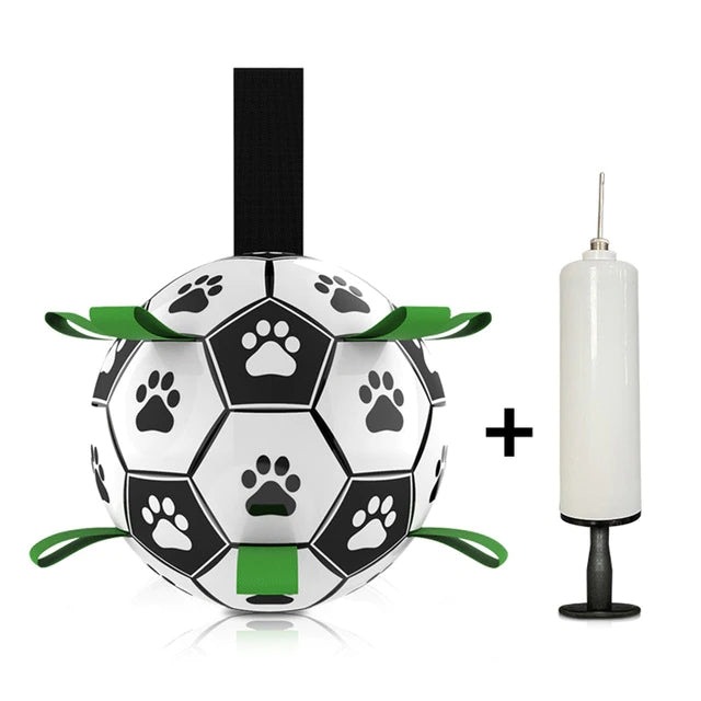 Interaktives Hundespielzeug - Fußball für Haustiere mit Grifflaschen