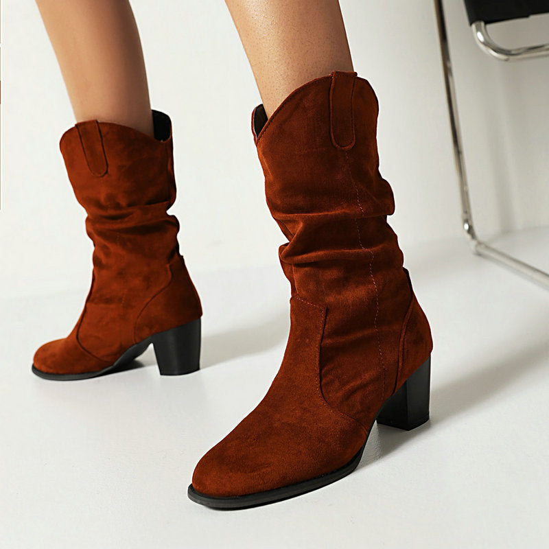 Chunky Heel Stiefel für Damen