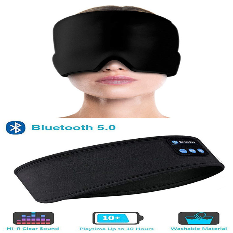 Kabellose Bluetooth-Schlafkopfhörer und Augenmaske