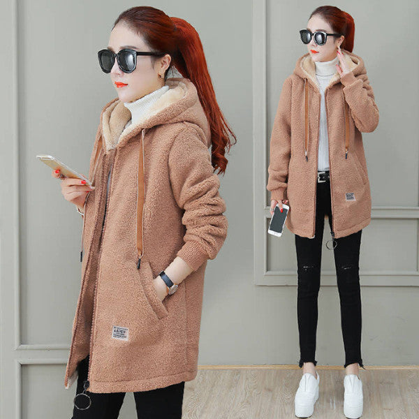 Herbst-Winter-Mantel mit Cardigan-Stil