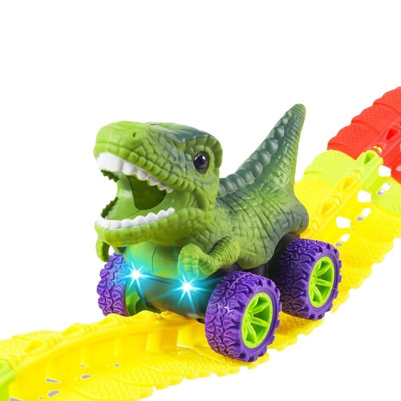 Kinder-Achterbahn Dinosaurier-Spur elektrisches Plastikspielzeug