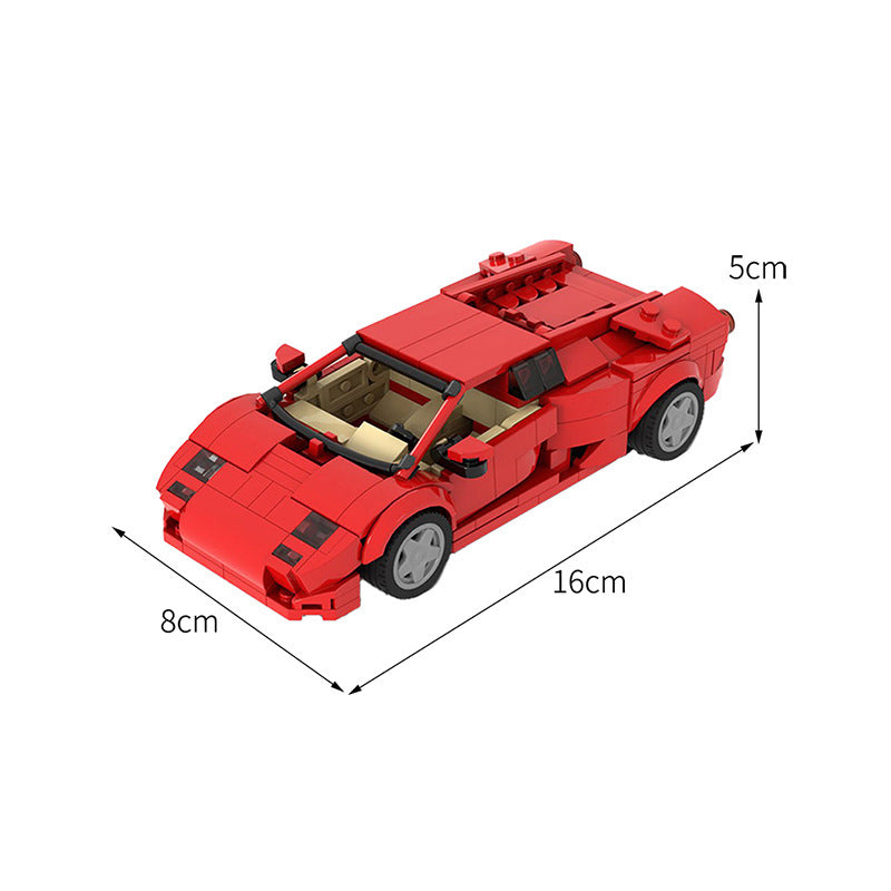 Auto aus Bausteinen wie Lego Spielzeug
