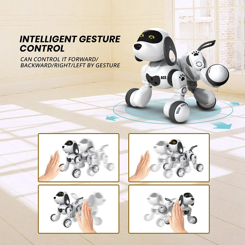 Intelligenter Roboterhund, der gehen kann, elektrisch singt, mit Fernbedienung