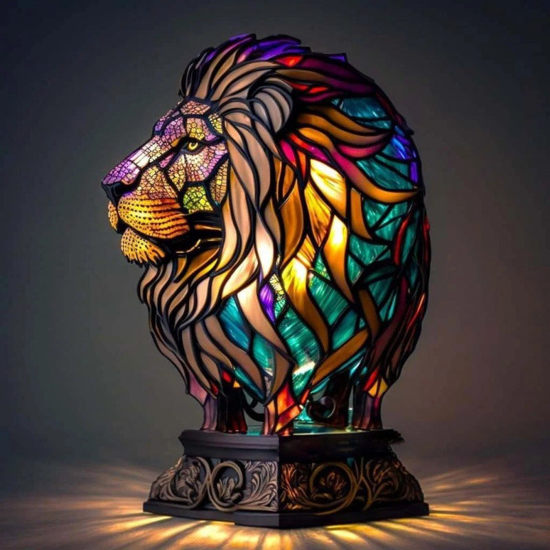 Bezaubernde Magische Deco Harz-Lampe