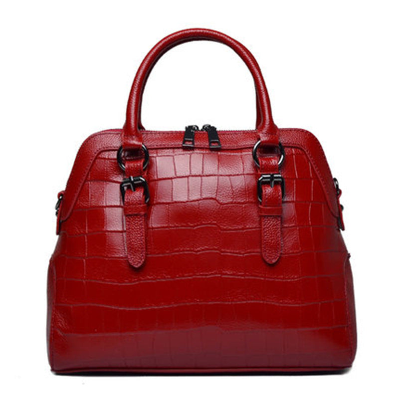 Echtleder-Handtasche Damenmode Rindsledertasche