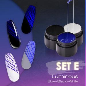 Leuchtendes Spinnennagelgel UV-Nagellack