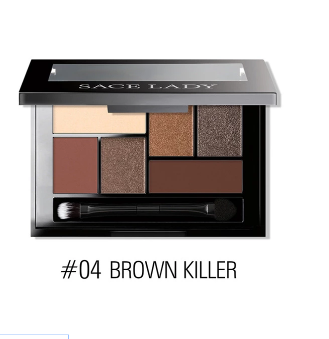 Makeup Palette mit 6 intensiven Farben - langanhaltend