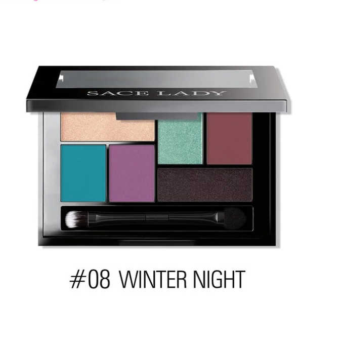 Makeup Palette mit 6 intensiven Farben - langanhaltend