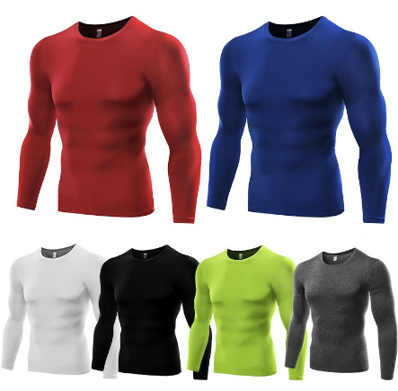Langärmliges Kompressionsshirt für Männer