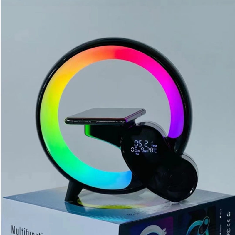 Großer G-Bluetooth-Lautsprecher mit Licht Uhr