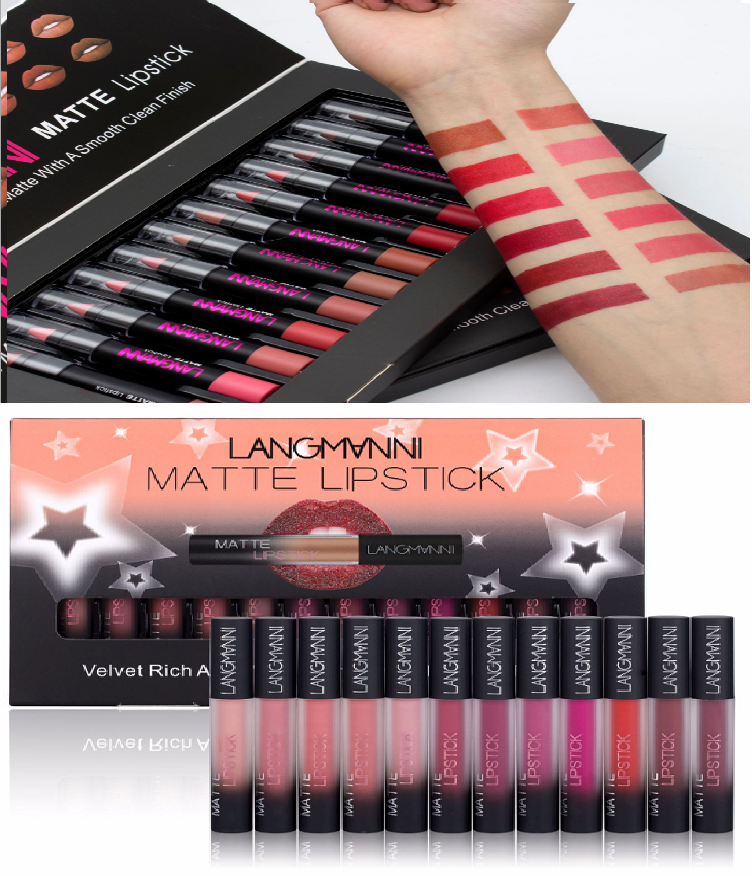 Matte Lippenstift, wasserfest, langanhaltend