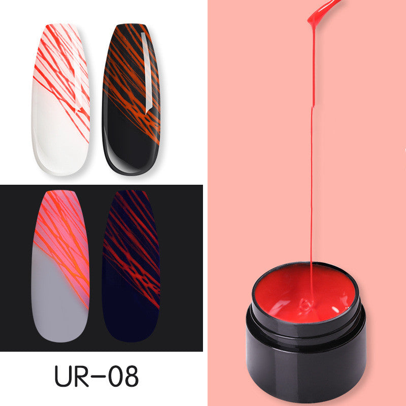Leuchtendes Spinnennagelgel UV-Nagellack