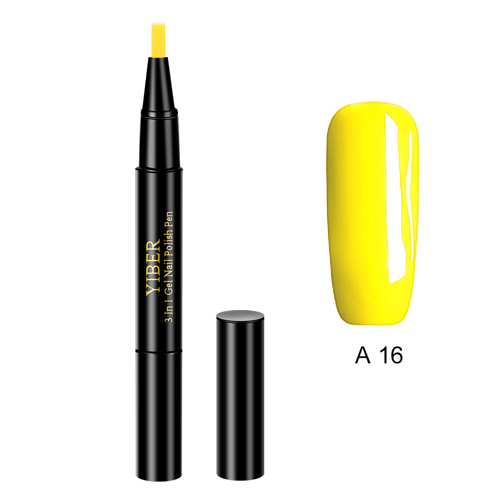 3-in-1 Gel-Nagellackstift mit Glitzer