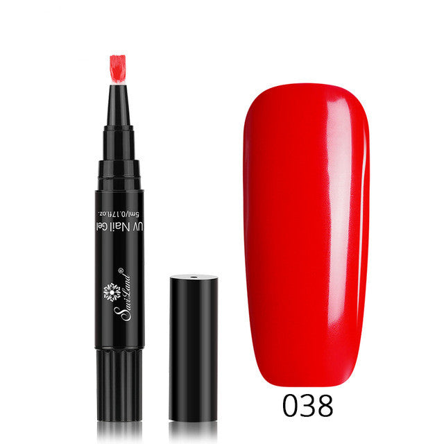 3-in-1 Gel-Nagellackstift mit Glitzer