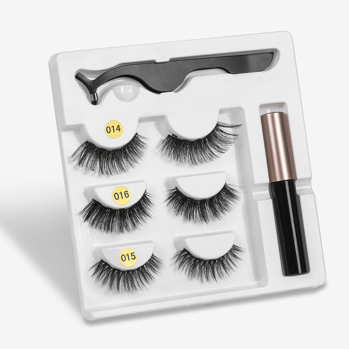 3 Paar falsche Wimpern mit Magneten