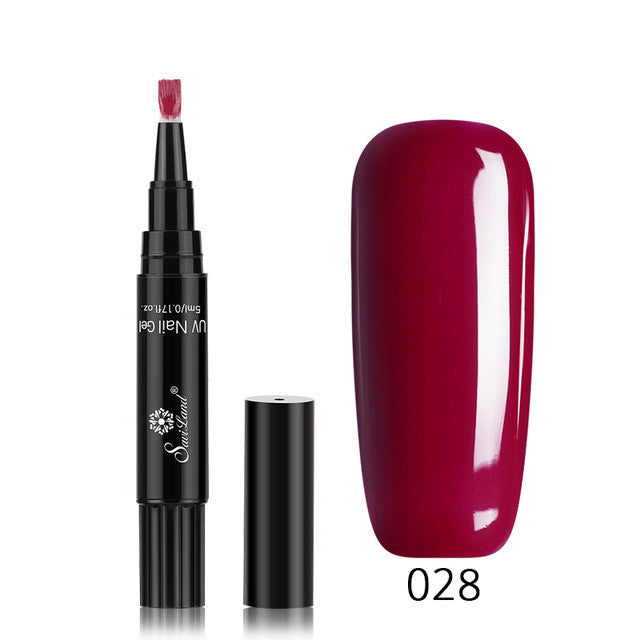 3-in-1 Gel-Nagellackstift mit Glitzer