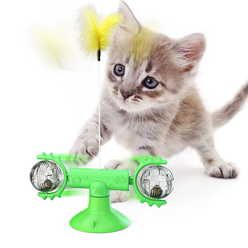 Katzen-Dreh-Windmühlen-Multifunktions-Spielzeug