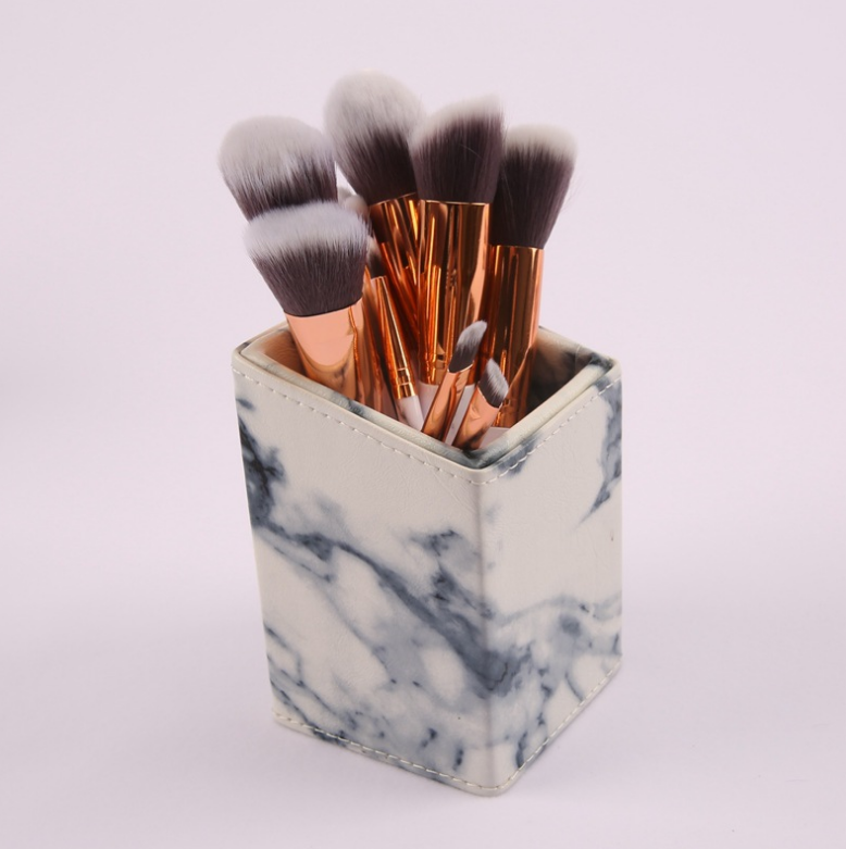 10 Marmor-Make-up-Pinselsets