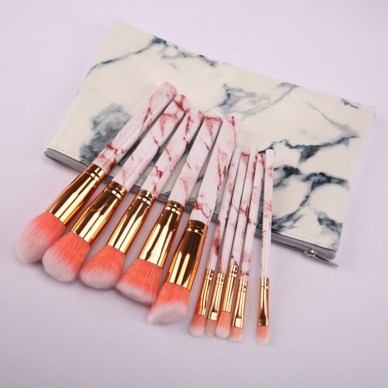10 Marmor-Make-up-Pinselsets