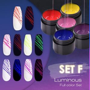Leuchtendes Spinnennagelgel UV-Nagellack