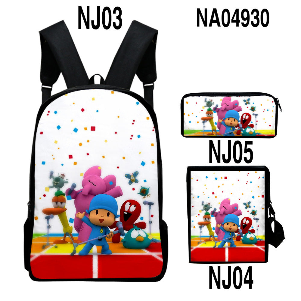 Rucksack-Set mit trendigem digital bedrucktem Farbmuster