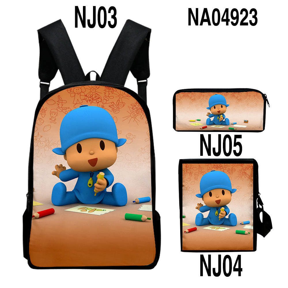 Rucksack-Set mit trendigem digital bedrucktem Farbmuster
