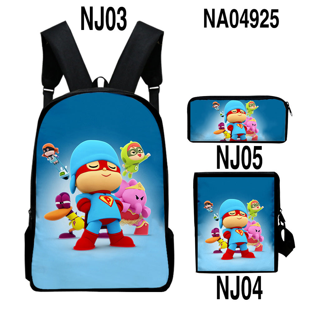 Rucksack-Set mit trendigem digital bedrucktem Farbmuster