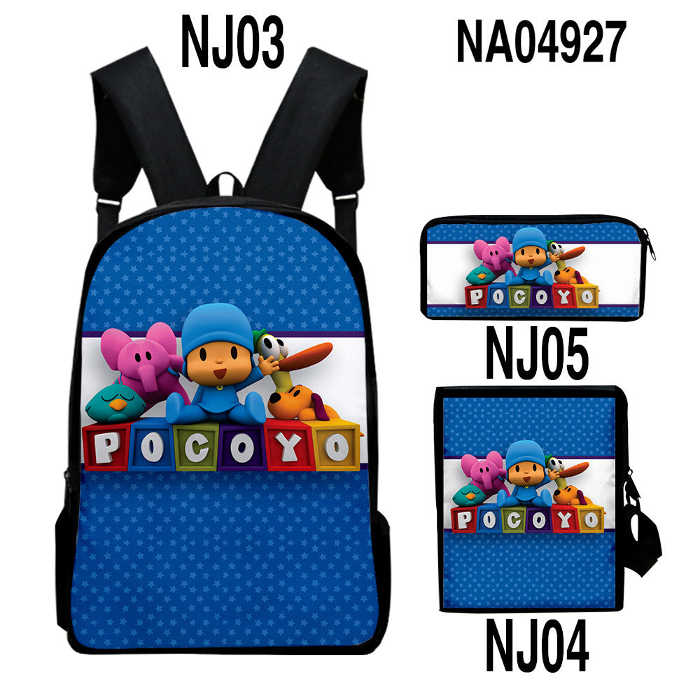 Rucksack-Set mit trendigem digital bedrucktem Farbmuster