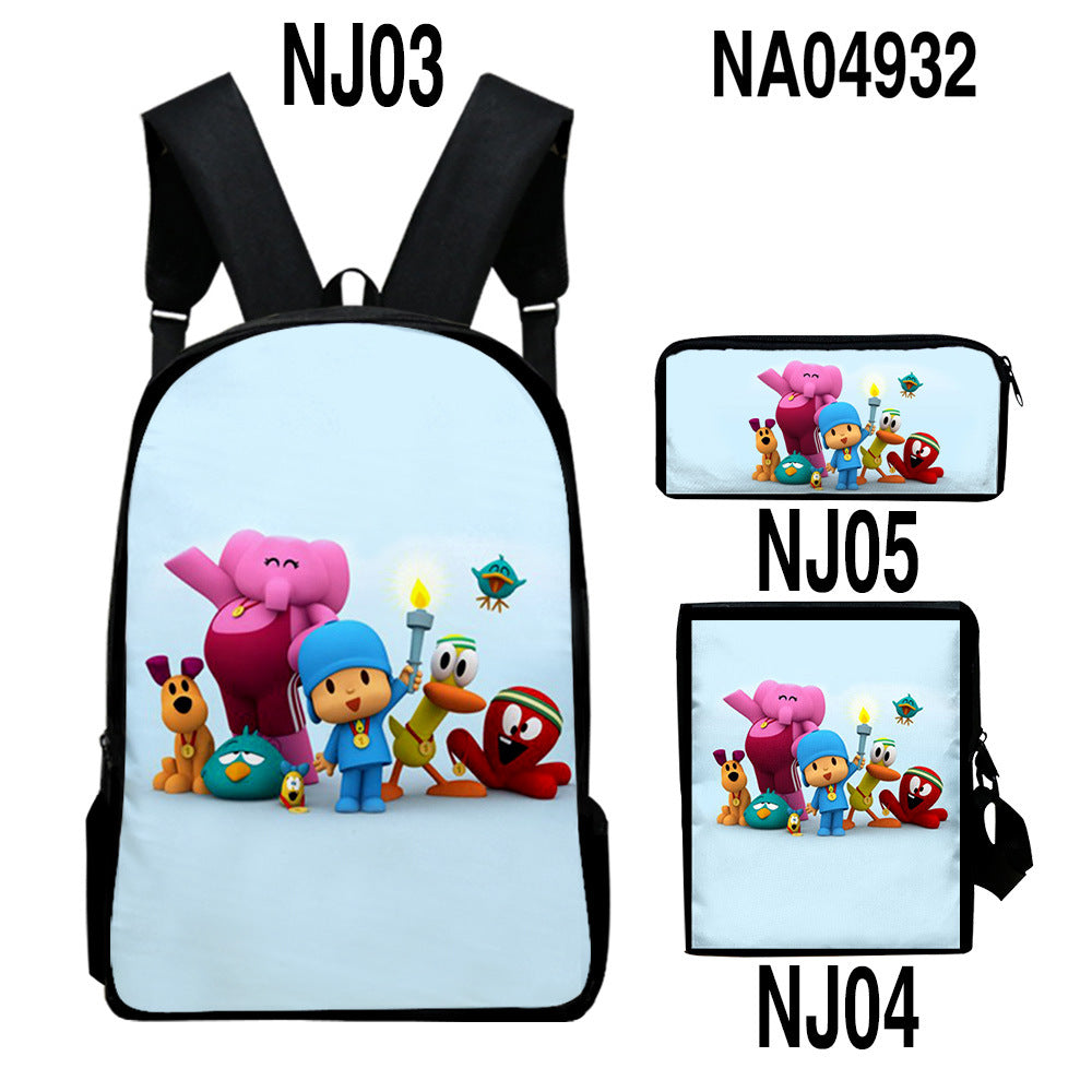 Rucksack-Set mit trendigem digital bedrucktem Farbmuster