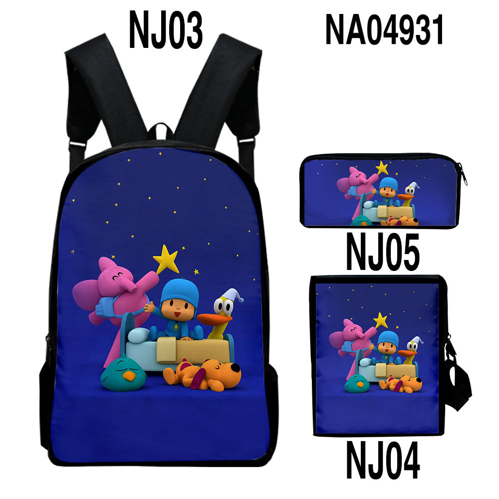 Rucksack-Set mit trendigem digital bedrucktem Farbmuster