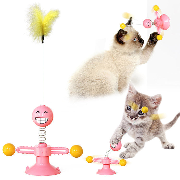 Katzen-Dreh-Windmühlen-Multifunktions-Spielzeug