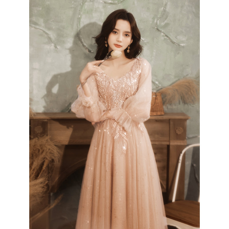 Märchenhaftes Prinzessin Rosa Kleid