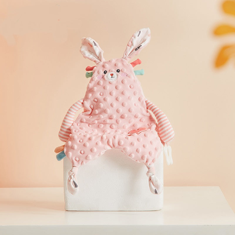 Niedliche Baby-Beruhigungstuch mit Hasenohren