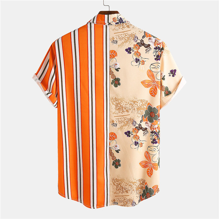 Fashion Kurzarmen Hemd für Menn