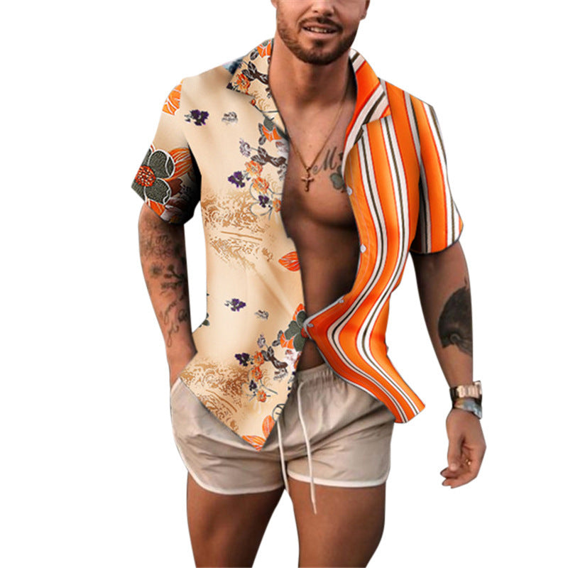 Fashion Kurzarmen Hemd für Menn
