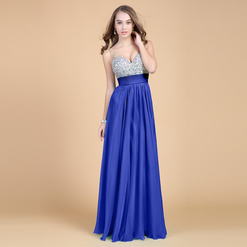 Langes Abendkleid aus Chiffon für besondere Anlässe