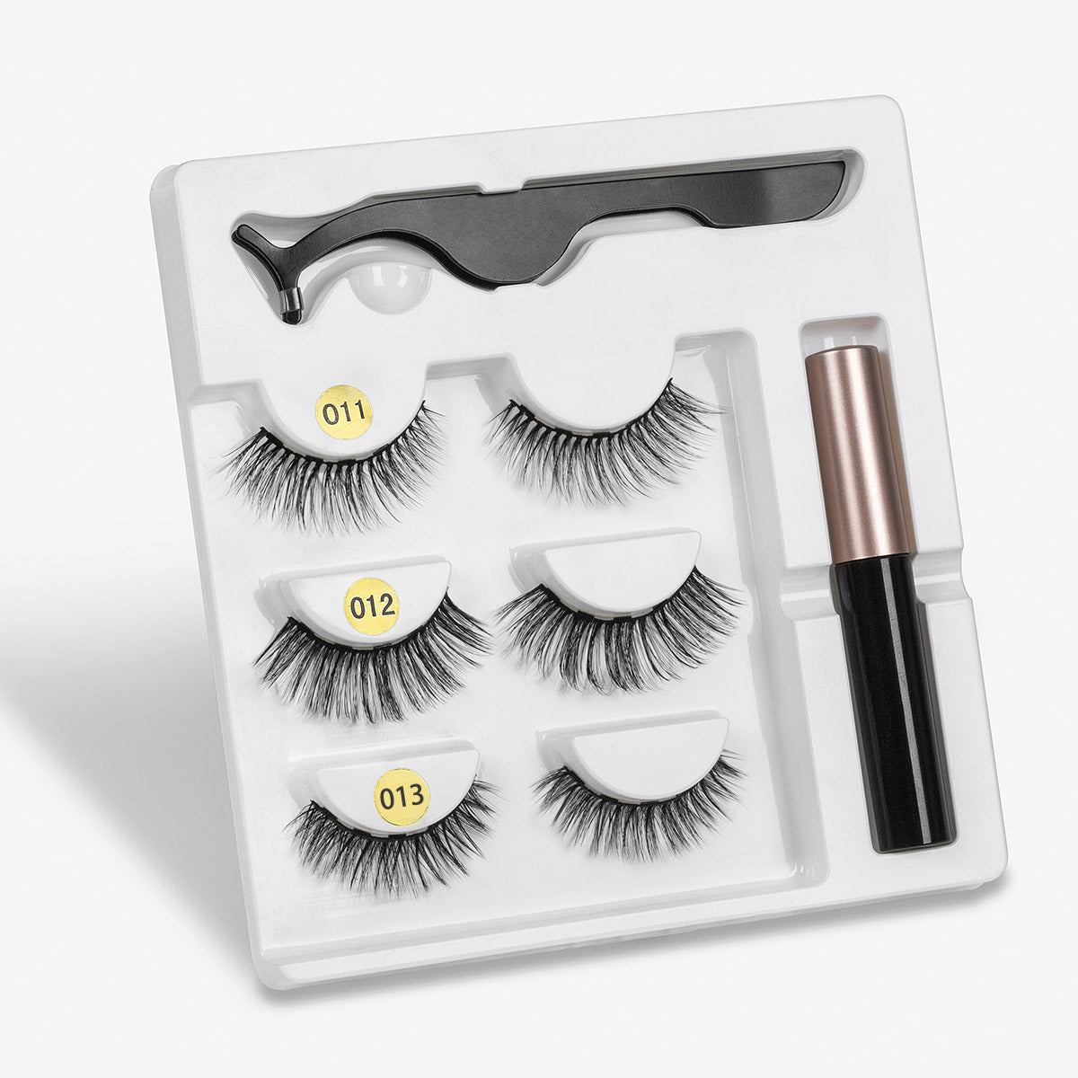 3 Paar falsche Wimpern mit Magneten